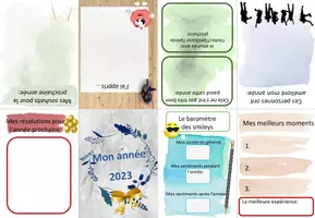 Vorschau - Arbeitsblätter - Buddy book: mon année 2023 (Rückblick & Vorsätze für 2024) - Seite 2