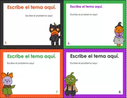 Vista previa - Tarjetas / Manipulativos - Halloween: formato tarjetas para personalizar 2 - página 3