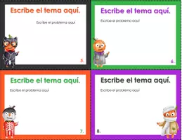 Vista previa - Tarjetas / Manipulativos - Halloween: formato tarjetas para personalizar 3 - página 3