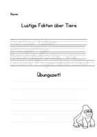 Vorschau - Arbeitsblätter - Handschrift üben. Von Druckschrift in Schreibschrift - Seite 3