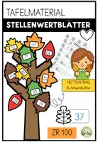 Vorschau - Arbeitsblätter - Stellenwertblätter - Stellenwert - ZR100 - Hefteintrag - Deckblatt