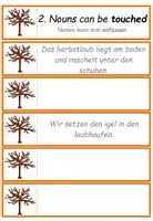 Vorschau - Fördermaterial/Inklusion - DaF / DaZ Englisch Großschreibung und Nominalisierung - Übungskarten Herbst - Seite 3