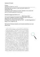 Vorschau - Arbeitsblätter - Synonyme und Antonyme Aufgaben Lösung Merksätze - Seite 2