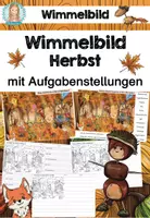 Vorschau - Arbeitsblätter - Wimmelbild | Herbst - Deckblatt
