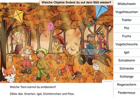Vorschau - Arbeitsblätter - Wimmelbild | Herbst - Seite 3
