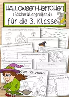 Vorschau - Anderer Materialtyp - Halloweenheftchen 3. Klasse - Deckblatt