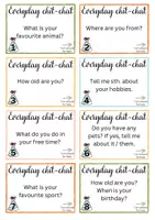 Vorschau - Spiele - Speaking: Prompt cards for small talk - Seite 1