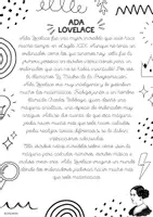 Vista previa - Hojas de trabajo - PACK ADA LOVELACE - página 1