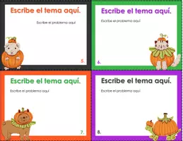 Vista previa - Tarjetas / Manipulativos - Halloween: formato tarjetas para personalizar 4 - página 3