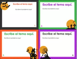Vista previa - Tarjetas / Manipulativos - Halloween: formato tarjetas para personalizar 5 - página 2