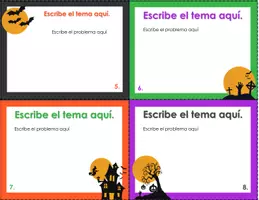 Vista previa - Tarjetas / Manipulativos - Halloween: formato tarjetas para personalizar 5 - página 3