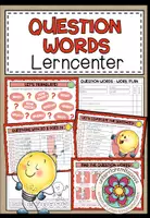 Vorschau - Stationenlernen - QUESTION WORDS - Lerncenter/Lerntheke - Deckblatt