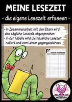 Vorschau - Arbeitsblätter - Meine Lesezeit - Tabelle zur Erfassung der häuslichen Lesezeit - Deckblatt