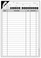 Vorschau - Arbeitsblätter - Meine Lesezeit - Tabelle zur Erfassung der häuslichen Lesezeit - Seite 1