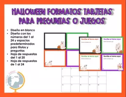 Vista previa - Tarjetas / Manipulativos - Halloween: formato tarjetas para personalizar 7 - Portada