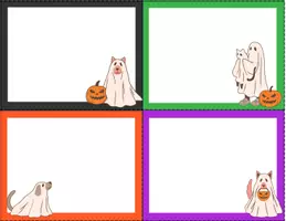 Vista previa - Tarjetas / Manipulativos - Halloween: formato tarjetas para personalizar 7 - página 1