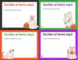 Vista previa - Tarjetas / Manipulativos - Halloween: formato tarjetas para personalizar 7 - página 2