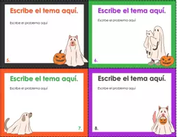 Vista previa - Tarjetas / Manipulativos - Halloween: formato tarjetas para personalizar 7 - página 3