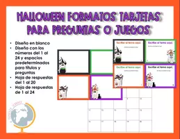 Vista previa - Tarjetas / Manipulativos - Halloween: formato tarjetas para personalizar 8 - Portada