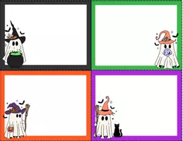 Vista previa - Tarjetas / Manipulativos - Halloween: formato tarjetas para personalizar 8 - página 1