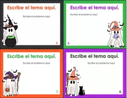 Vista previa - Tarjetas / Manipulativos - Halloween: formato tarjetas para personalizar 8 - página 3