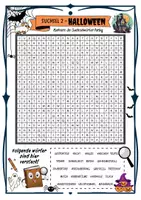 Vorschau - Arbeitsblätter - Suchsel - Halloween / Herbst (Spiel / Quiz) - Seite 2