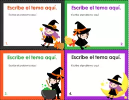 Vista previa - Tarjetas / Manipulativos - Halloween: formato tarjetas para personalizar 12 - página 2