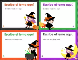 Vista previa - Tarjetas / Manipulativos - Halloween: formato tarjetas para personalizar 12 - página 3