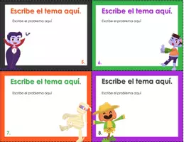Vista previa - Tarjetas / Manipulativos - Halloween: formato tarjetas para personalizar 13 - página 3