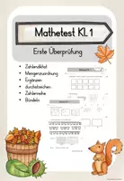 Vorschau - Test - Mathetest - Kl.1 - Deckblatt