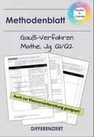 Vorschau - Arbeitsblätter - Methodenblatt - Lineare Gleichungssysteme lösen (Gauß-Verfahren) - Deckblatt