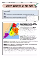 Vorschau - Arbeitsblätter - Textarbeit: the five boroughs of New York City - Seite 1
