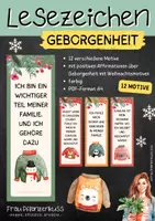Vorschau - Mal- und Bastelvorlagen - Lesezeichen mit positiven Affirmationen Geborgenheit - Seite 1