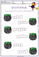Vorschau - Arbeitsblätter - Halloween: Scrambled Words - Arbeitsblatt - Seite 2