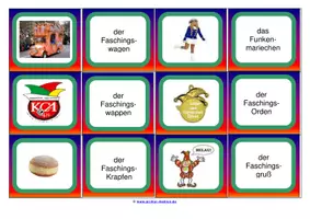 Vorschau - Arbeitsblätter - MEMO-SPIELE für die PRIMARSTUFE (Fasching) - Seite 2