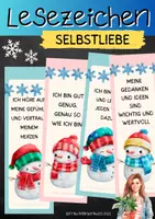 Vorschau - Mal- und Bastelvorlagen - Lesezeichen mit postiven Sprüchen über Selbstliebe Schneemann - Deckblatt