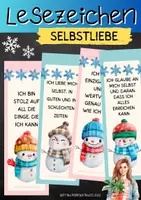 Vorschau - Mal- und Bastelvorlagen - Lesezeichen mit postiven Sprüchen über Selbstliebe Schneemann - Seite 3