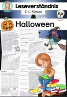 Vorschau - Arbeitsblätter - Lesen | Leseverstehen | Leseverständnis | Lesen und verstehen | Halloween | Deutsch Klasse 2-4 - Deckblatt