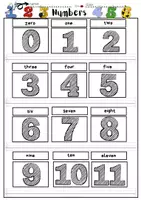 anteprima - Esercizi - Inglese Fogli di lavoro: Colours & Numbers - Pagina 2