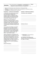 Vorschau - Arbeitsblätter - Partnerpuzzle Symbiose und Parasitismus Bio 7. Klasse - Seite 1