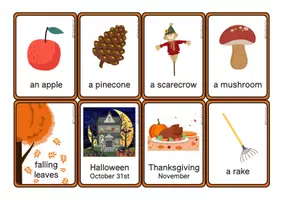 Aperçu - Apprentissages en autonomie - Autumn Flashcards - The British Fox - Page 2
