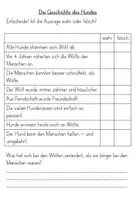 Vorschau - Arbeitsblätter - Der Haushund - Geschichte des Hundes - Seite 3