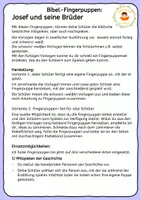 Vorschau - Arbeitsblätter - Josef und seine Brüder - Fingerpuppen zur Bibel - Seite 1