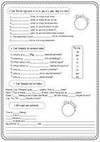 Vorschau - Arbeitsblätter - Grammar: Pronouns - possessive determiners (my, your, his...) - Seite 1