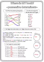 Vorschau - Arbeitsblätter - Grammar: Pronouns - possessive determiners (my, your, his...) - Seite 2