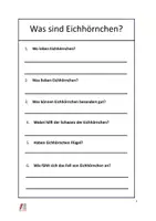 Vorschau - Arbeitsblätter - Entdecke die Welt der Eichhörnchen Leseheft Grundschüler - Seite 3
