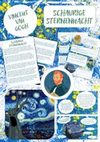 Vorschau - Arbeitsblätter - Halloween Kunstprojekt - Vincent van Gogh - Die schaurige Sternennacht - Deckblatt