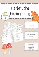 Vorschau - Stundenentwürfe - Einsingen im Herbst: Musik 1.-4. Klasse - Deckblatt