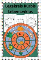 Vorschau - Arbeitsblätter - Legekreis Kürbis - Lebenszyklus - Deckblatt