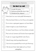 Vorschau - Arbeitsblätter - Halloween: Leseübung - "Ein Wort zu viel" - Seite 3